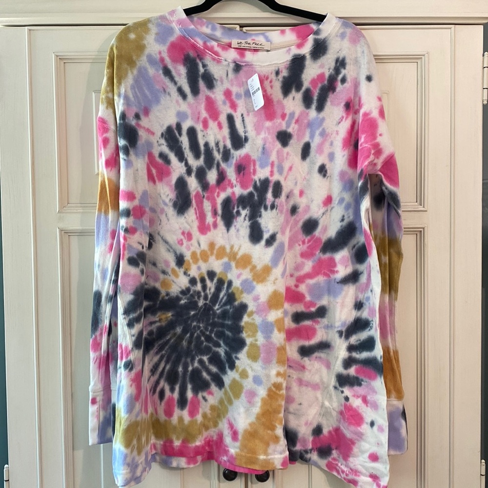 Free People Tie-Dye Long Sleeve Tee